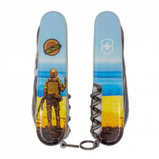 Нож Victorinox Climber Ukraine 3D Марка русскій воєнний корабль ВСЬО (1.3703.3.T3120h)
