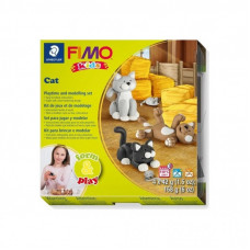 Набор для творчества Fimo Kids Котики 4 цветных 42 г (4007817032596)