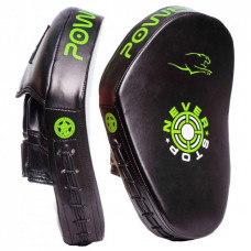 Лапы боксерские PowerPlay 3051 PU Black/Green (PP_3051_Green)