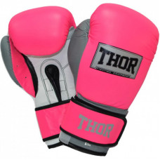 Боксерские перчатки Thor Typhoon 16oz Pink/White/Grey (8027/02(Leath)Pink/Grey/W 16 oz.)