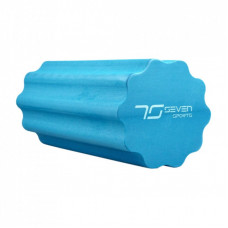Масажный ролик 7Sports YOGA Roller EVA RO3-45 профільований 45 х 15 см Синій (RO3-45 BLUE)