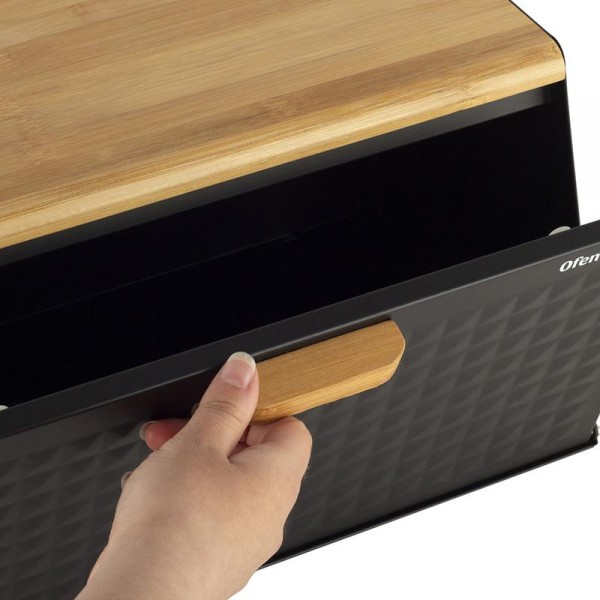 Хлібниця Ofenbach Breadbox 35.5х21.5х19.5см, нержавіюча сталь, чорний (109620)