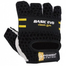 Перчатки для фитнеса Power System Basic EVO PS-2100 S Black Yellow Line (PS_2100E_S_Black/Yellow)