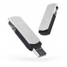 USB флеш накопитель eXceleram 64GB P2 Series Silver/Black USB 2.0 (EXP2U2SIB64)
