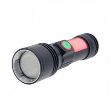 Фонарь Quantum Adept 10W LED zoom +COB з USB+ Li-ion18650/2600mAh (QM-FL1031-18650/2600)