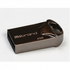 USB флеш накопитель Mibrand 4GB Hawk Black USB 2.0 (MI2.0/HA4M1B)