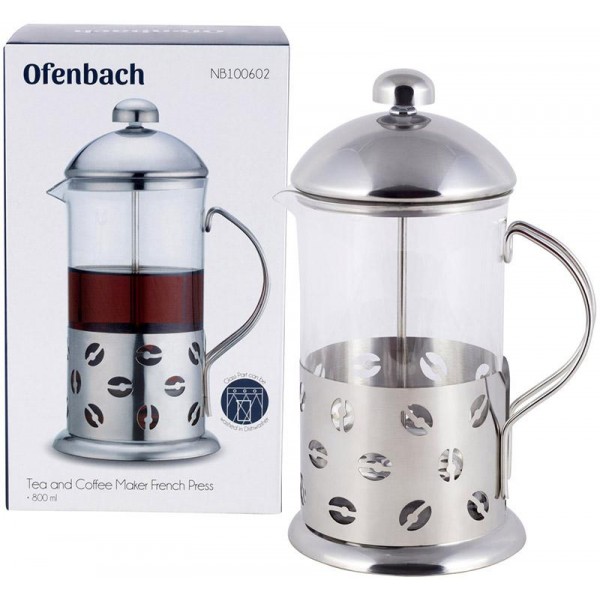 Френч-прес Ofenbach Coffee Beans 800мл (110530) Френч-прес Ofenbach Coffee Beans 800мл (110530)