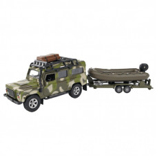 Машина TechnoDrive Land Rover Defender Милитари з човном (520191.270)