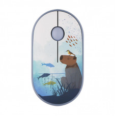 Мышка 2E MF300 CAPYBARASWIM Silent Wireless/Bluetooth Blue (2E-MF300WCAPIBARABL)