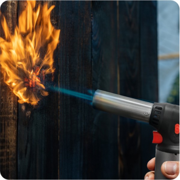 Горелка газовая заправочная, пьезорозжиг, 1100 °C, INTERTOOL GB-0009 (133930)