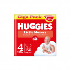 Подгузники Huggies Little Movers 4 (7-18 кг) M-pack, 150 шт (5029053583402)