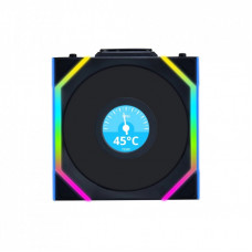 Кулер для корпуса Lian Li Uni Fan SL WIRELESS LCD Reverse, 120-1 (G99.12RSLLCD1W1B.00)