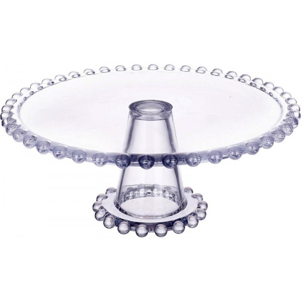 Блюдо тортівниця "Bauble Glass" Ø21см скляне на ніжці (111340)