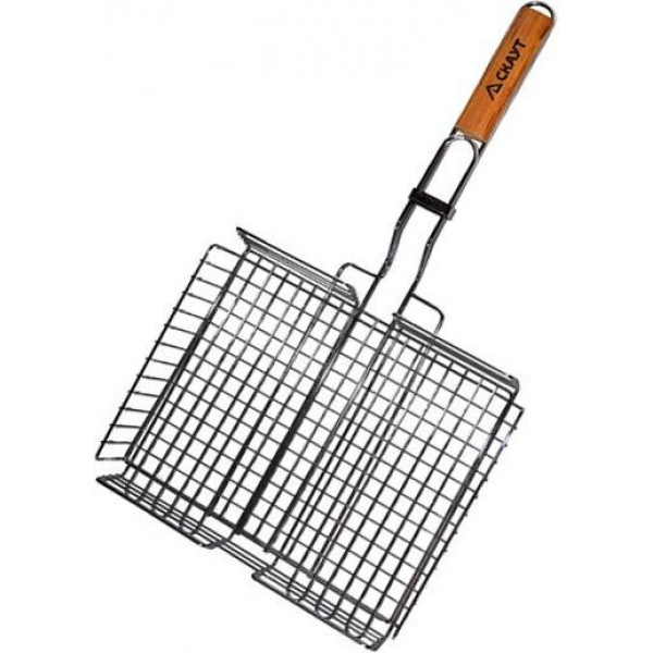 Решітка для барбекю Kamille "Скаут" глибока 31х25х5.5см (114340)