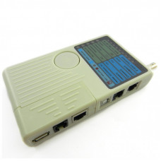 Тестер кабельный RJ-45/RJ-12/RJ-11/BNC/USB Merlion (NT-T040)
