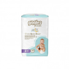 Подгузники Giggles Premium 3 Midi 4-9 кг 34 шт (8680131206896)
