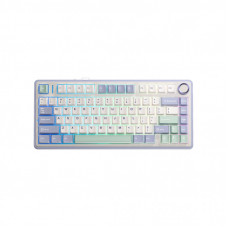 Клавиатура Aula F75 Gasket Greywood V3 switch Hot-Swap PBT Wireless/Bluetooth/USB White (6948391208640)