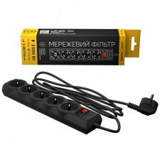 Сетевой фильтр питания LogicPower LP-X5 PREMIUM, 3m black (9584)