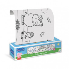 Раскраска детская Peppa Pig "Прогулка с семьей" 200183, 70х16 см