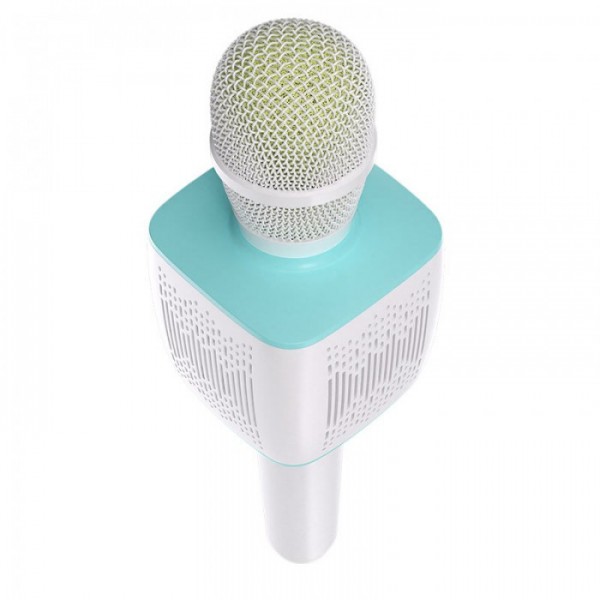 Микрофон с караоке, Bluetooth, AUX, 1200 мАч, HOCO BK5 Cantando, Голубой (133850) Микрофон с караоке, Bluetooth, AUX, 1200 мАч, HOCO BK5 Cantando, Голубой (133850)