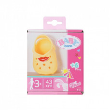 Аксессуар к кукле Zapf Обувь для куклы Baby Born - Cандалии с значками (желтые) (831809-3)