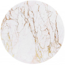 Підставка під гаряче керамічна "Golden White Marble" Ø16см на пробковій основі (112160)