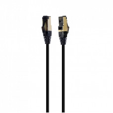 Патч-корд 1м, S/FTP, cat 8, литий, 50u", CU, AWG 27, LSZH, black Cablexpert (PP8-LSZHCU-BK-1M)