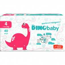 Подгузники Dino Baby Размер 4 (7-14 кг) 40 шт (4823098410591)
