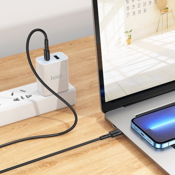 Кабель HOCO X83 Victory Type-C to Type-C 1м charging, ток до 3A для смартфонов 60W Чёрный (51360) Кабель HOCO X83 Victory Type-C to Type-C 1м charging, ток до 3A для смартфонов 60W Чёрный (51360)