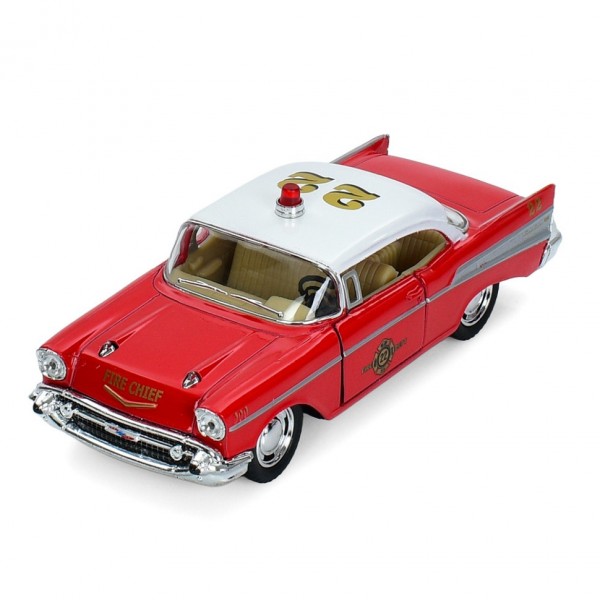 Инерционная машинка 1957 Chevrolet Bel Air(Fire Chirf) Kinsmart KT 5325 W