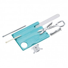 Мультитул Victorinox SwissCard NailCare Transparent Blue (0.7240.T21)