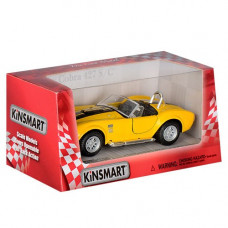 Детская коллекционная машинка SHELBY COBRA KT5322W инерционная (Жёлтый)