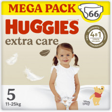 Подгузники Huggies Extra Care Size Размер 5 (11-25 кг) 66 шт (5029053583174)