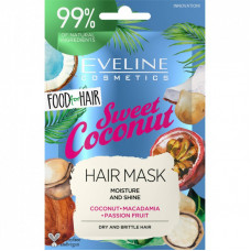 Маска для волос Eveline Cosmetics Food For Hair Sweet Coconut 20 мл (5903416002567)
