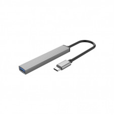 Концентратор Orico Type-C to USB3.0, 2xUSB2.0, TF (AH-12F-GY-BP) (CA913541)