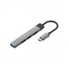 Концентратор Promate USB-C 4-in-1 порти Promate litehub-4.grey (litehub-4.grey)