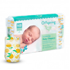 Подгузники Offspring Tangy Orange размер NB до 4 кг 56 шт (DP-OI-FAT-NB56P-TGYORN)