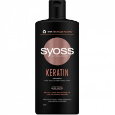 Шампунь Syoss Keratin с Голубым Лотосом для ломких волос 440 мл (9000101277050)