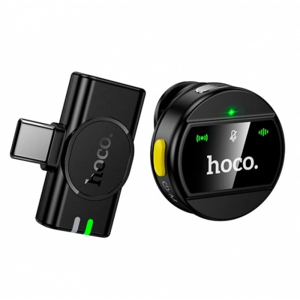Беспроводной петличный микрофон HOCO L21 2.4G с разъёмом Type-C (133870) Беспроводной петличный микрофон HOCO L21 2.4G с разъёмом Type-C (133870)