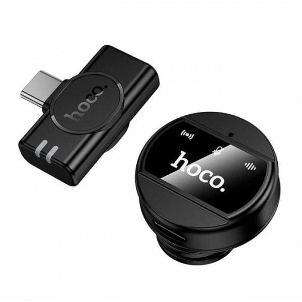 Беспроводной петличный микрофон HOCO L21 2.4G с разъёмом Type-C (133870) Беспроводной петличный микрофон HOCO L21 2.4G с разъёмом Type-C (133870)