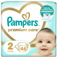 Подгузники Pampers Premium Care Размер 2 (4-8 кг) 46 шт (8001841104799)