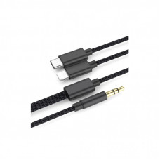 Кабель мультимедийный 3.5mm M to USB-C + Lightning 1,0m black XoKo (MH-232-BK)