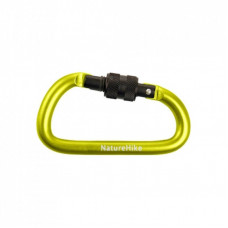 Карабин туристический Naturehike D-type NH15A005-H 6 см Yellow (6927595717417)