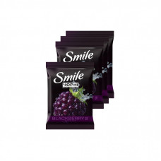Влажные салфетки Smile Черные с ароматом ежевики 10 шт. (4823071670530)