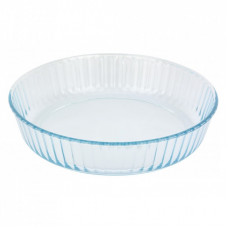 Форма для выпечки Pyrex BakeEnjoy кругла 26 см 2,1л хвилястий край стікер (818BN00/B046)