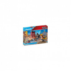 Конструктор Playmobil City action Мини-экскаватор со строительной секцией (70443)
