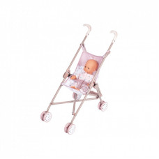 Коляска для кукол Smoby трость Baby Nurse Розовая пудра (220407)