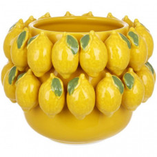 Ваза керамічна "Lemon", 17см, діаметр 22см (лимон) (134290)