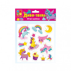 Набор мягких наклеек "Чудо-Звери" Vladi Toys VT4210-07 (укр)