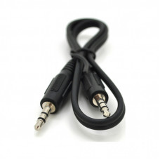 Кабель мультимедийный 3.5mm M to 3.5mm M 0.4m black Voltronic (YT28014)